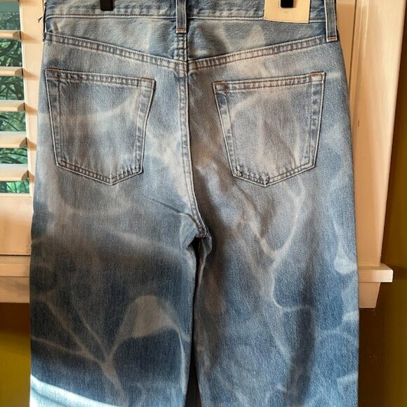 NWT Edwin Pool Wash Wide Leg Denim Jeans Anthropologie - Picture 8 of 9